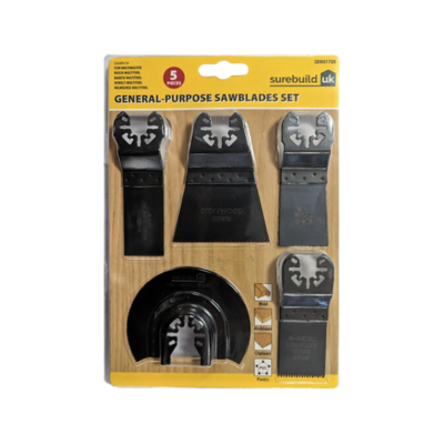 Surebuild Multitool All Purpose Sawblade Blister Pk of 5