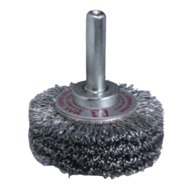 SIT 70mm x 9mm x 6mm Shaft Steel Chrimped Wheel Brush GG72