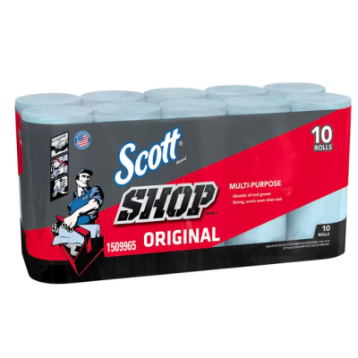 Scott Cloth General Purpose Shop Towel Pack of 10 Rolls