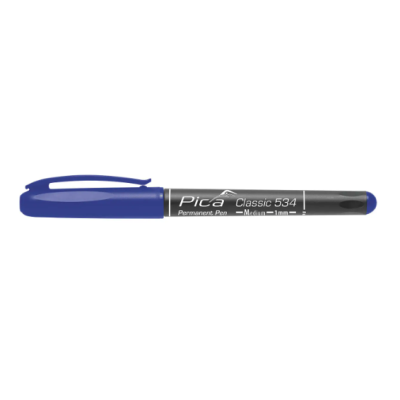 Permanent-Pen 'M' Blue, round tip, 1,0mm