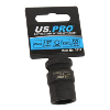 US PRO SINGLE 1/2" DR 15MM 6PT IMPACT SOCKET EUR PACKAGED