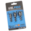 US PRO 3pc Countersink Set 5 Flute 90 Degree Chamfer