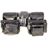 PTI Premium Black Leather Adjustable Double Carpenter Tool Belt